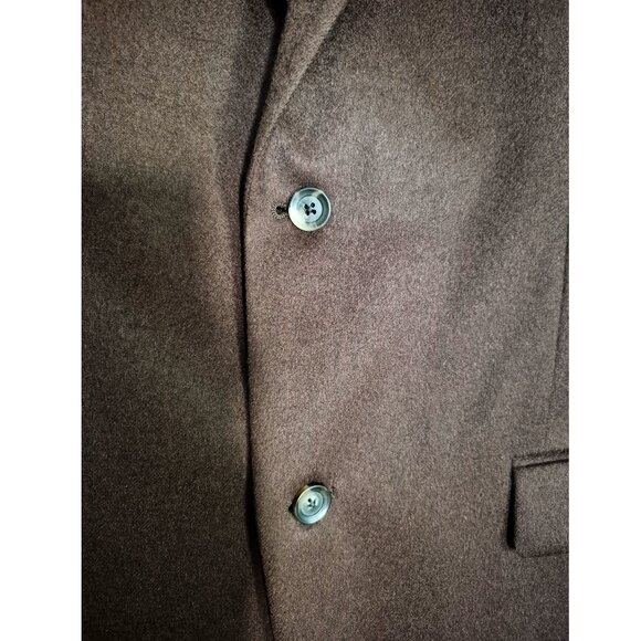 Black Brown 1826 100% Cashmere Blazer, Sz 42L Two Button Brown Sport Coat - Picture 6 of 16